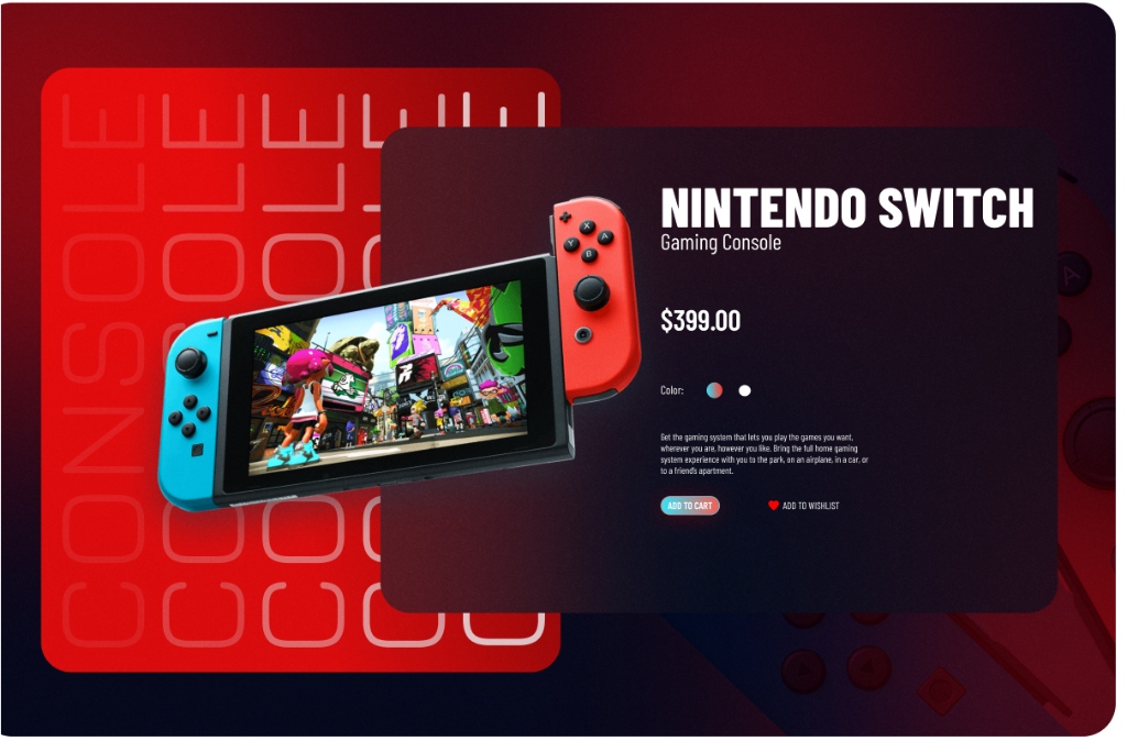 Nintendo Switch UI Showcase