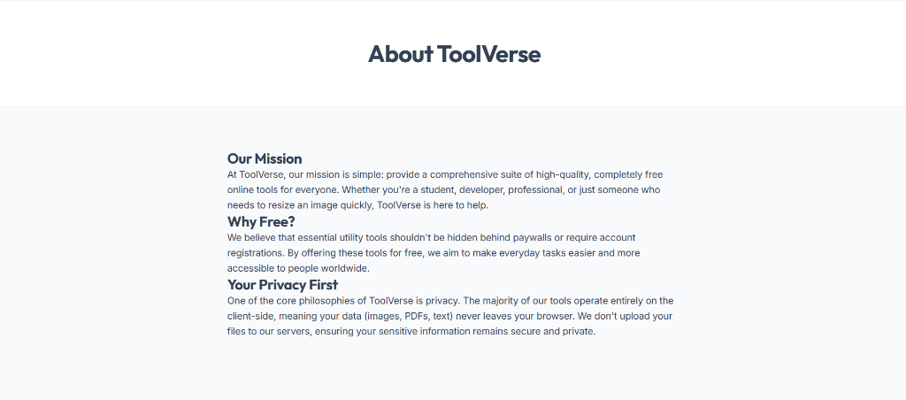 ToolVerse Contact